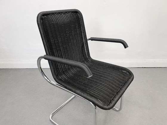 1/2 Tecta D41 Chair Wicker black Bauhaus – Armchairs, Chrome (photo 7 of 12)