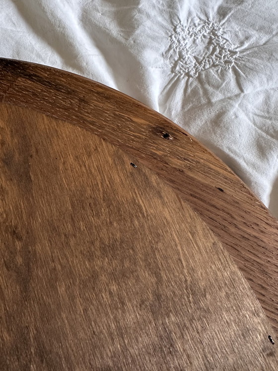 Image 1 of Lo specchio rotondo in legno vintage Knudt