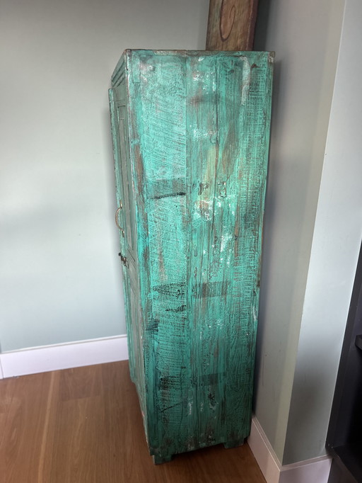 Armoire indienne vintage unique (Almirah) - pièce bohème qui attire le regard