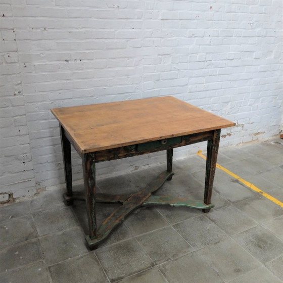 Image 1 of Pine farmhouse table from the Carpathians