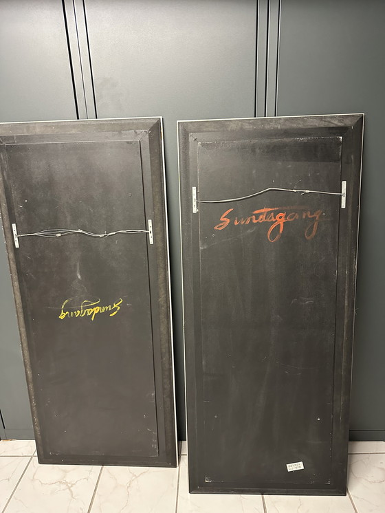 Image 1 of Han Teng, Sundagang, diptyque abstrait