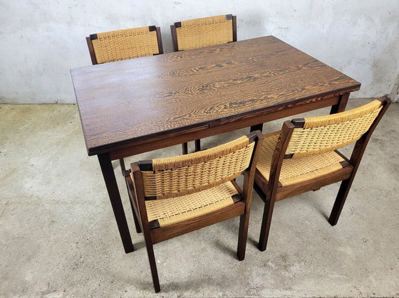 Image 1 of Vintage Wenge dining set by Arnold Merckx for Fristho
