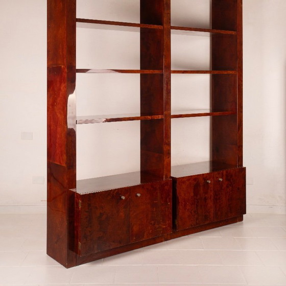 Image 1 of Perkamenten boekenkast van Aldo Tura voor Tura Milano 1960