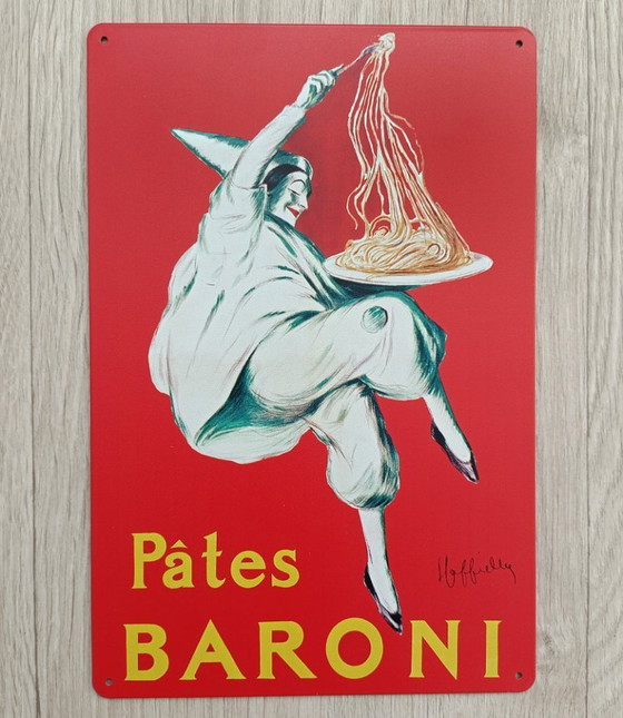 Image 1 of Leonetto Cappiello - Pates Baroni metal decorative tin sign poster