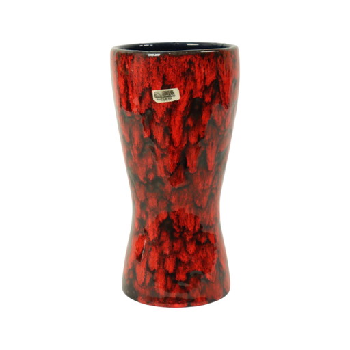Vase Scheurich rouge vintage