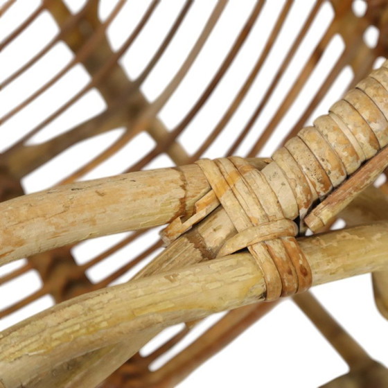 Image 1 of Set vintage di poltrone lounge in rattan stile boho