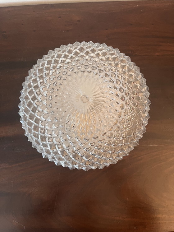 Image 1 of Vintage Ceiling Lamp Pineapple Relief Solid