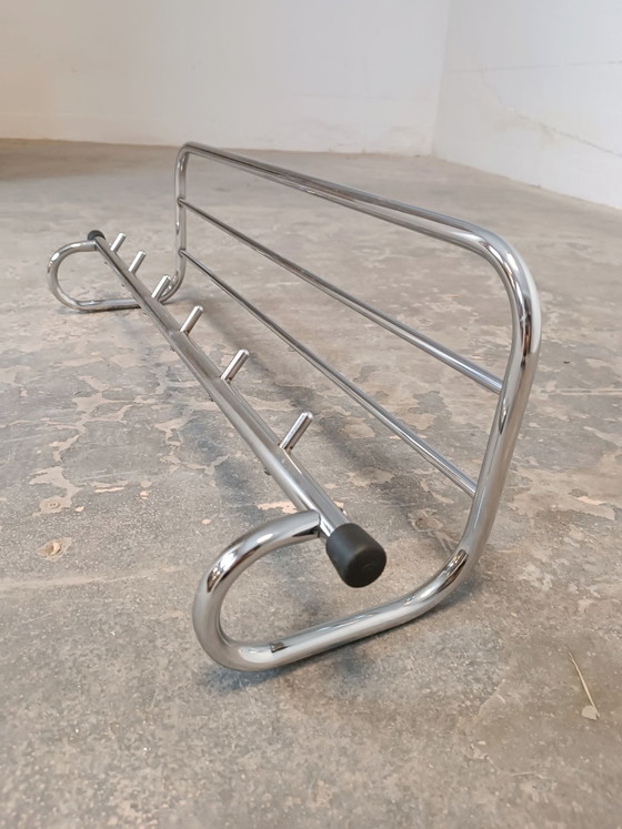 Vintage Bauhaus wall coat rack, Metal, Black (photo 2 of 15)