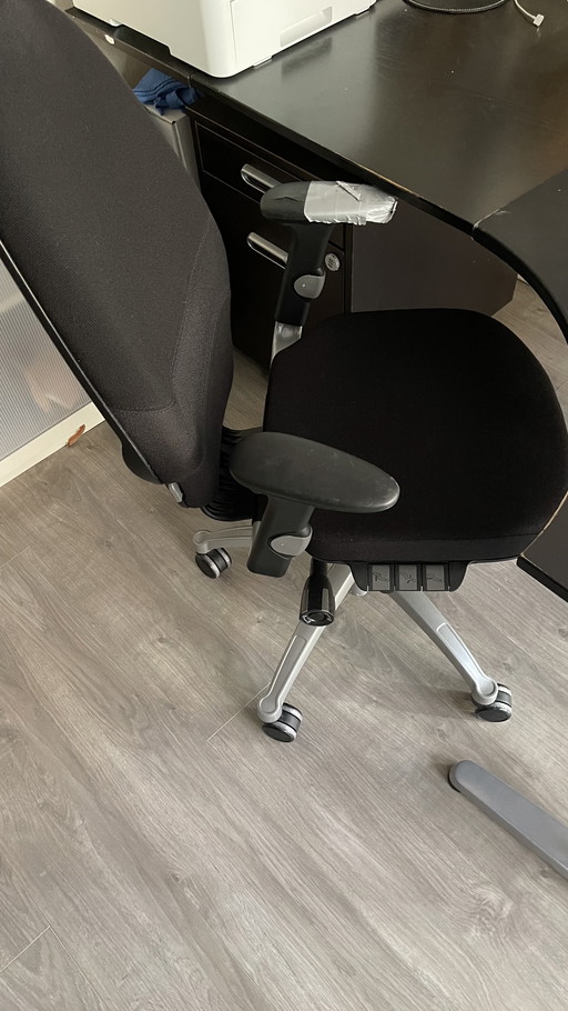 Desk with office chair