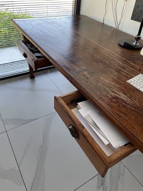 Tisch aus massivem Teakholz (Indonesien). – Esstische (photo 4 of 5)
