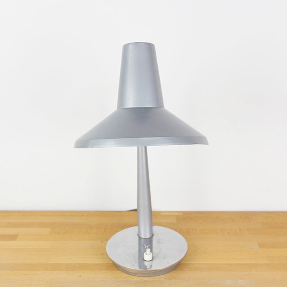 Image 1 of Vintage Gray Table Lamp, 1960s