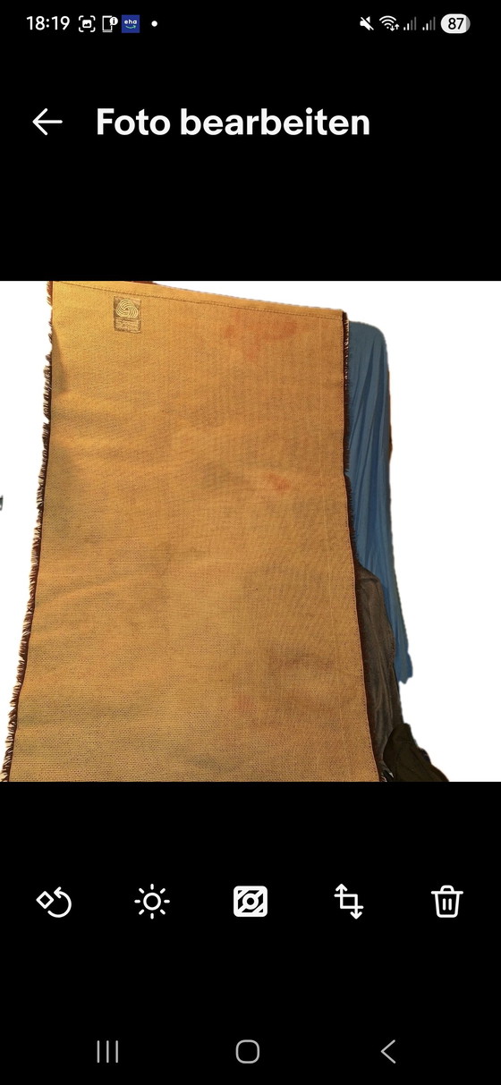 Image 1 of Vintage Rya rug from the 1970s - Pure new wool - Space Age design