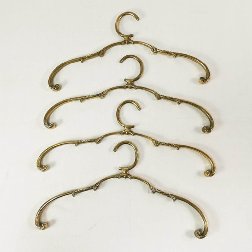 Set di Appendiabiti in Ottone Art Déco, anni '60 – kapstokken, Brass