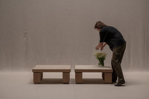 Ensemble de deux tables basses brutalistes, 1970