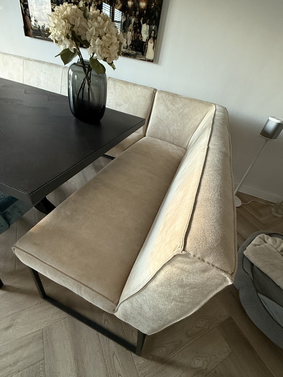 Image 1 of Complete eetkamerset (bank, 3 stoelen, tafel)