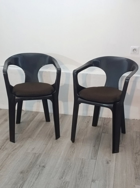 Image 1 of Paire de fauteuils par Henry Massonnet pour Stamp 1974