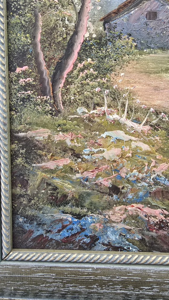 Bellissimo dipinto a olio originale vintage su tela, risalente agli anni '70 / '80. – Dipinti e disegni (photo 15 of 15)