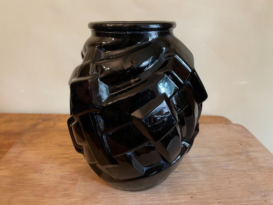 Vase Art Déco 1930 Verre Améthyste Français – Glass (photo 4 of 9)