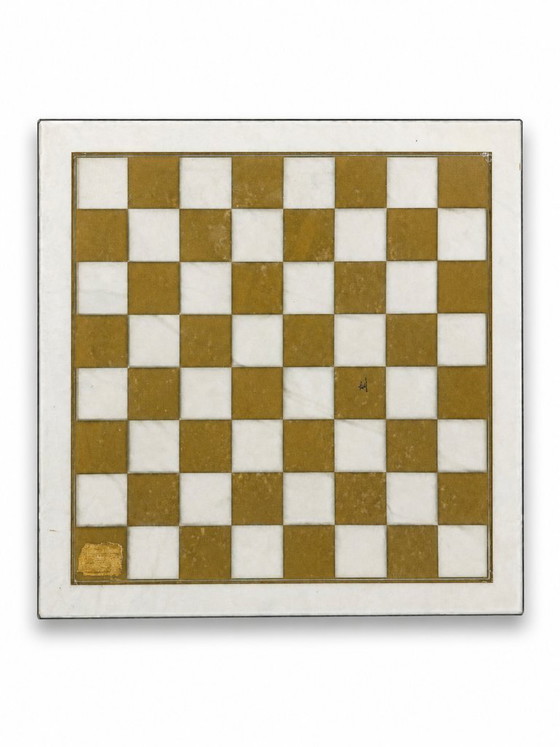 Image 1 of FEM Italy glazen schaakbord uit de jaren 70