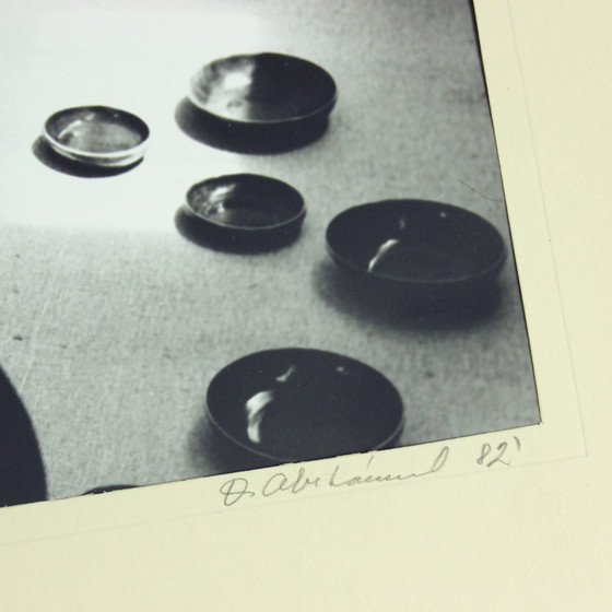 Image 1 of Set van 4 grote vintage foto's van keramisch kunstwerk door Ditta Abrahámová, Tsjecho-Slowakije 1980