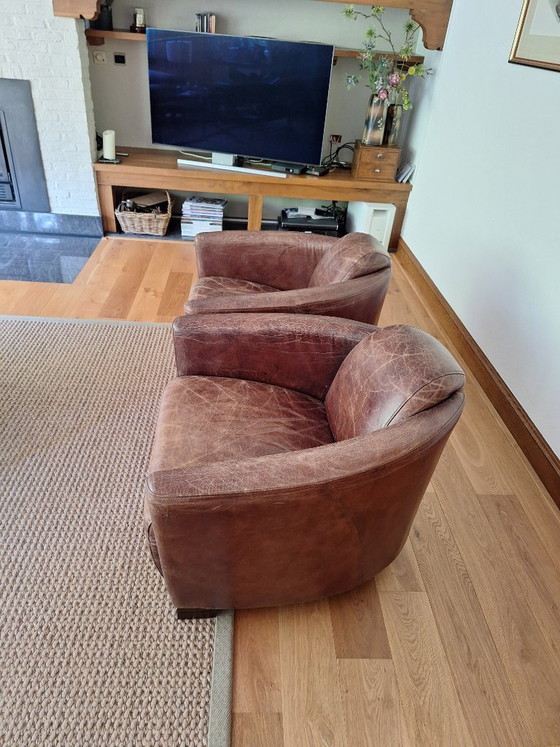 Image 1 of Poltrone vintage in pelle (2x)