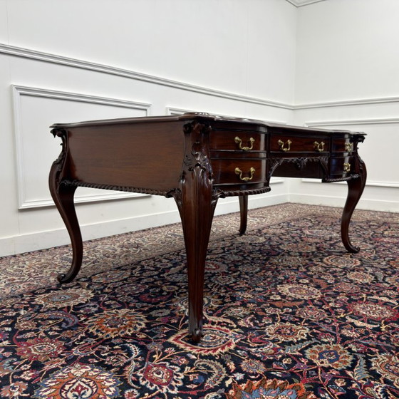 Scrivania Classica Antica Inglese – Scrivanie, Leather, Wood (photo 5 of 22)