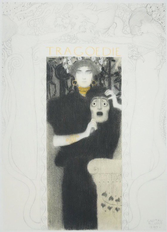 Gustav Klimt: Tragedy, Signed Lithograph – Lithographs & prints, Paper (photo 2 of 15)