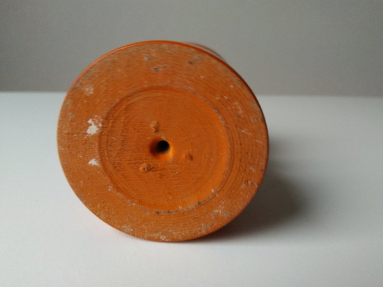 Image 1 of vintage houten kandelaar jaren 70