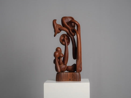 Organische Blumenholz-Bildhauerei, Niederlande, 1970er Jahre – Wood (photo 4 of 9)