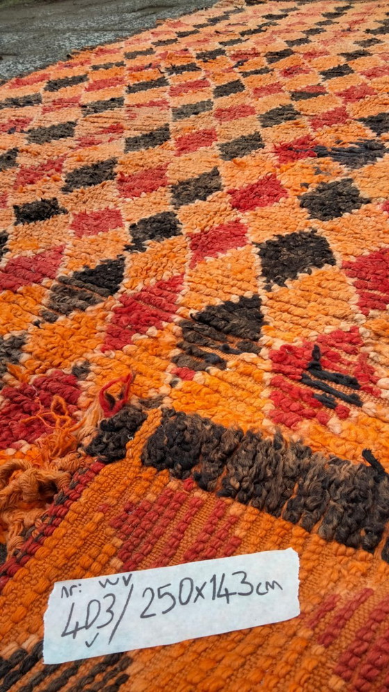 Image 1 of Handgeknoopt Berber kleed wol 250x143cm