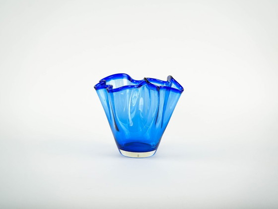 Image 1 of Cobalt-blue tulip vase, Danish design, 1970s, made in Denmark