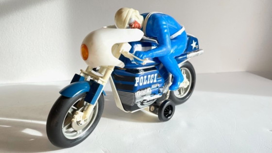 Image 1 of Joustra Metal Motorcycle Toy – Vintage France