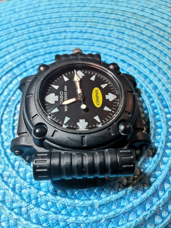 Zeldzame Casio Landfarer Pathfinder MW-43 "Compass" Vintage / Uitstekende staat – Klokken, Plastic (photo 3 of 9)