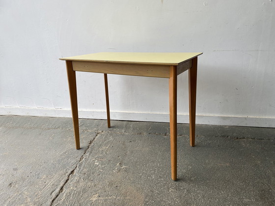 Image 1 of Mid-Century vintage Formica kitchen dining table