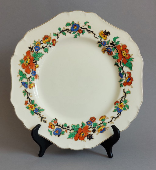 John Maddock & Sons Ltd - Plate (12) - Minerva Persian Rose - Porcelain