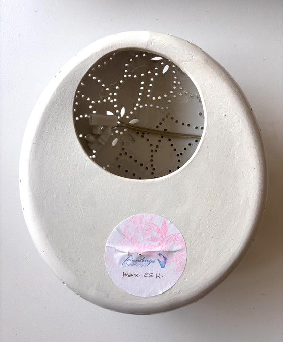 Image 1 of Handgefertigte Porzellan-Wandlampe