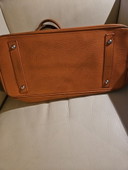Sac à main en cuir orange de luxe populaire