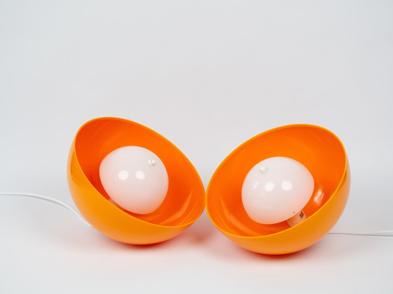 Image 1 of Coppia di 2 lampade a sospensione di epoca spaziale degli anni '70