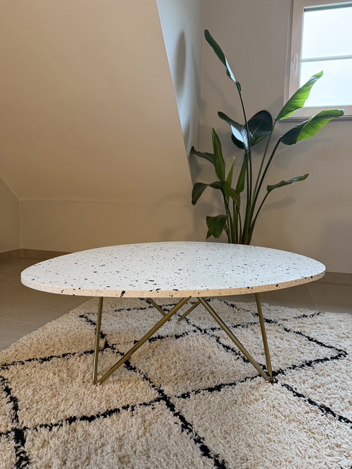 Table de salon meublée Richard Terrazzo