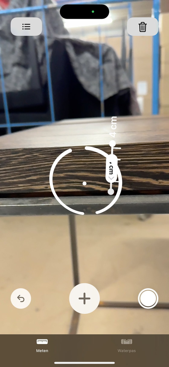 Image 1 of Wengé Houten Sidetable, Op Dun Stalen Frame