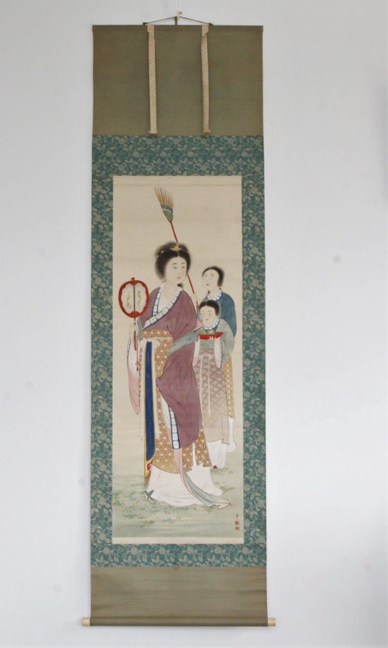 書 Hanging scroll/decorative hanging scroll Takeuchi Hozan ( Japan 1872-1952 ) Hanging scroll - 1927 | €295