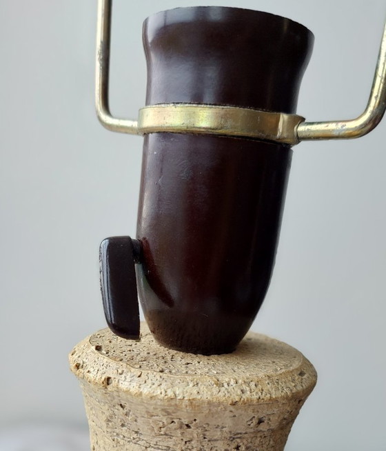 Image 1 of Set of Vintage Bartholdy keramik lamps - Danish Design - h 65 cm.