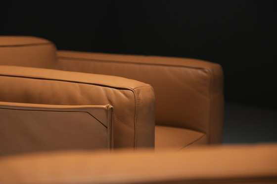Image 1 of Grande set di poltrone DUC 405 in pelle di Mario Bellini per CASSINA Italia