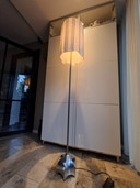 Quasar design floor lamp, design by Jan des Bouvrie, model Madonna
