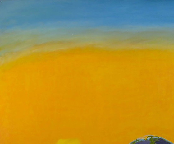 Original Oil Painting Contemporary Art Woman Higher Than Clouds – Paintings & Drawings, Canvas (photo 4 of 7)