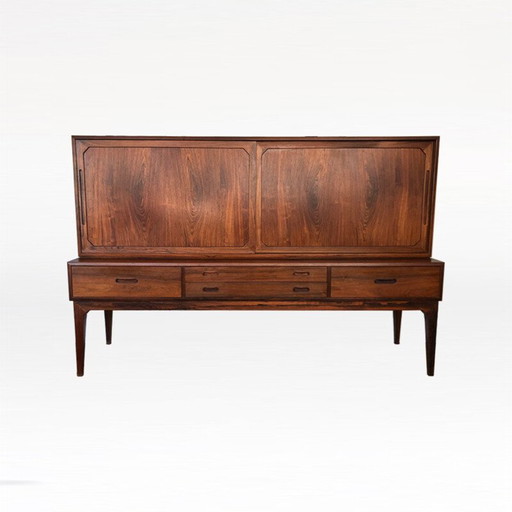 Aparador vintage modelo 54 de palisandro de Kai Kristiansen para Schou Andersen, 1960