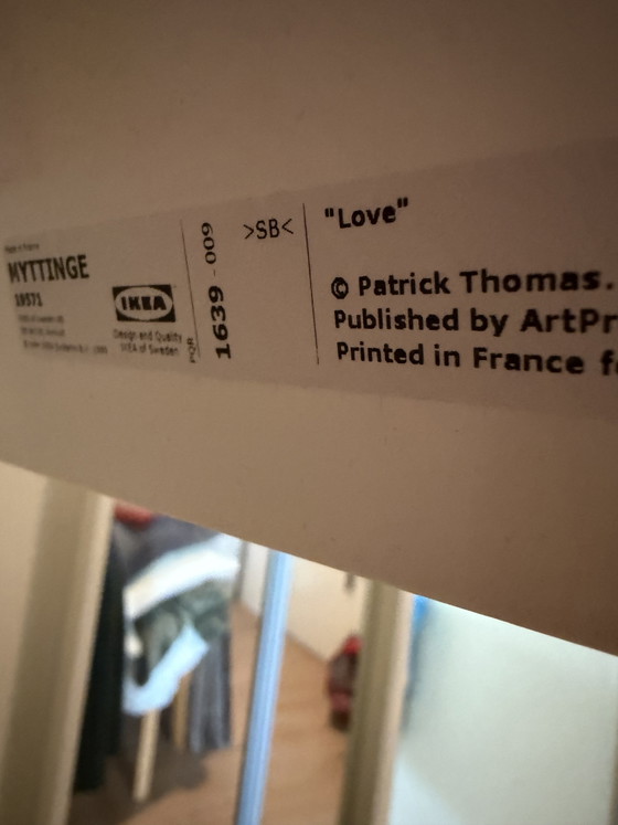 Image 1 of Ikea wandversiering 3-D effect LOVE