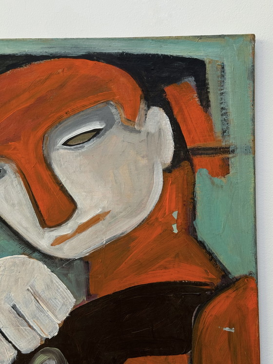 Image 1 of Patricia Pelsener (1956) - a figure with a dog, 1980s