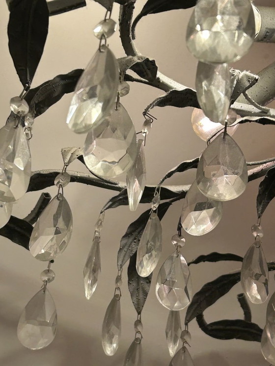 Image 1 of Robuste Metall-Pendelleuchte im modernen Kronleuchter-Design, 90 cm