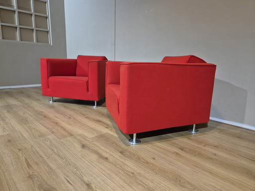 2x Design on Stock - Blizz - Armchairs - Red - Design